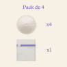 Lansinoh Coussinets d'allaitement lavables X4