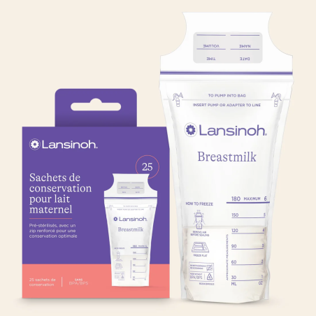 Lansinoh Sachets de conservation de lait maternel X25
