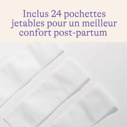 Lansinoh Recharges pochettes hygiéniques pour serviette post accouchement apaisante - chaude / froide