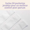 Lansinoh Recharges pochettes hygiéniques pour serviette post accouchement apaisante - chaude / froide