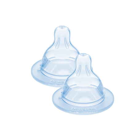 MAM - Tétine anatomique - Débit 1 - Lent - Silicone X2