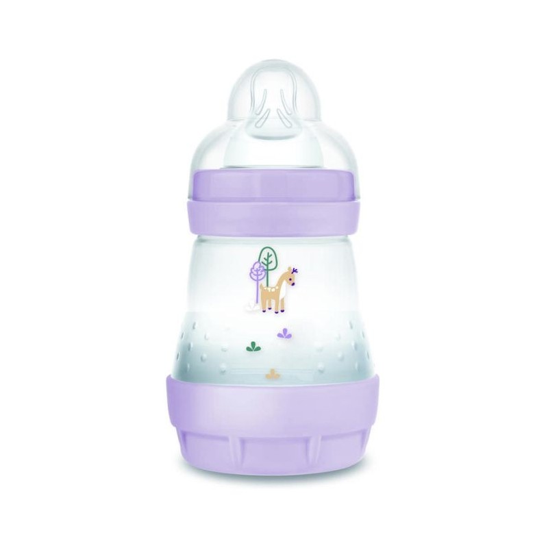 MAM - Biberon Easy Start / Anti-Colique - 160ml - Lilas - Tétine Débit 1