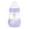 MAM - Biberon Easy Start / Anti-Colique - 160ml - Lilas - Tétine Débit 1