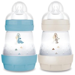 MAM - Biberon Easy Start / Anti-Colique - 160ml - Océan + Sable - Tétine Débit 1
