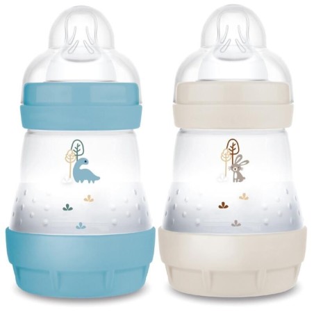 MAM - Biberon Easy Start / Anti-Colique - 160ml - Océan + Sable - Tétine Débit 1