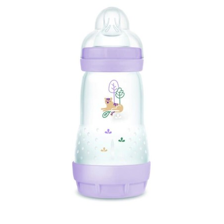 MAM - Biberon Easy Start / Anti-Colique - 260ml - Lilas - Tétine Débit 2