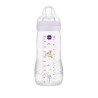 MAM - Biberon Easy Active Lilas 330 ml - Tétine débit X