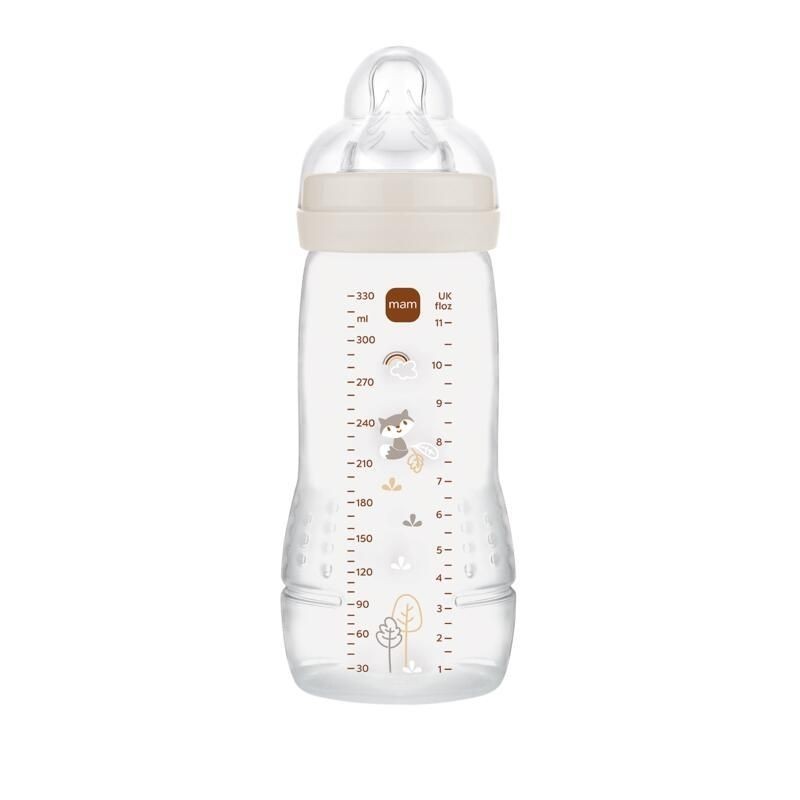 MAM - Biberon Easy Active Sable 330 ml - Tétine débit X