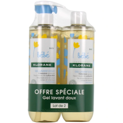 KLORANE - Gel lavant doux au calendula 2X500ml