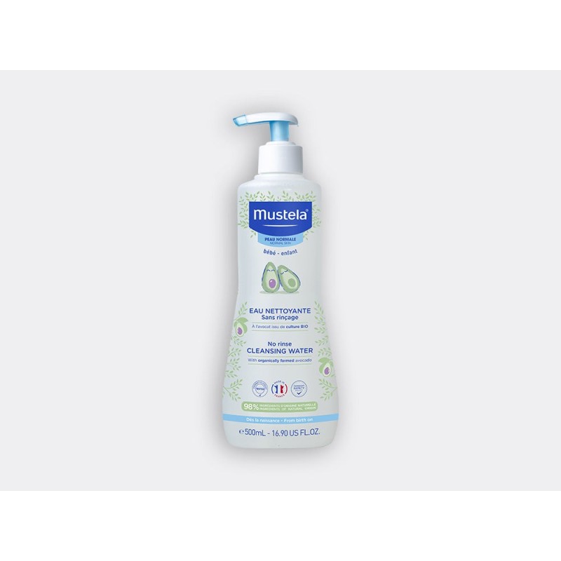 MUSTELA - Eau nettoyante sans rinçage à l'avocat BIO 300 ml