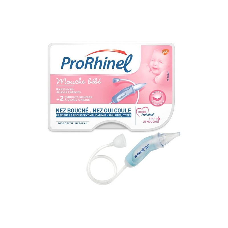ProRhinel Mouche bébé + 2 Embouts Souples