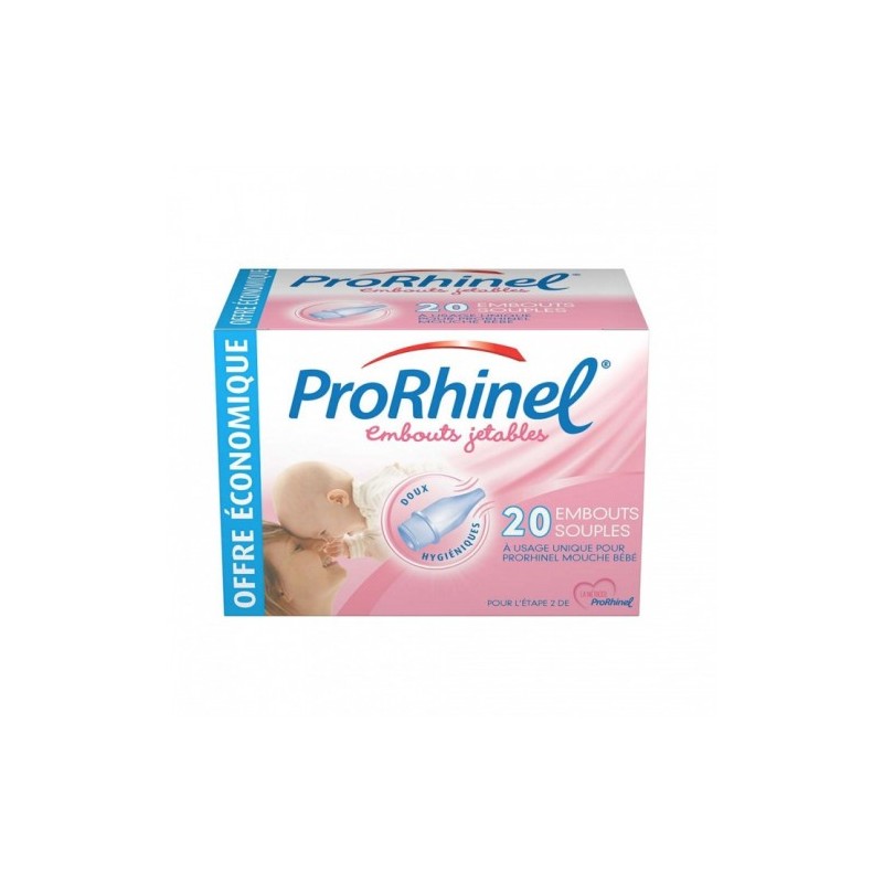 ProRhinel Embouts Jetables pour Mouche Bébé - 20 Embouts