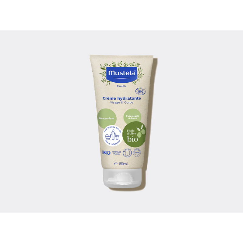 MUSTELA - Crème hydratante à l'huile d'olive Bio 150ml