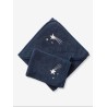 Cape de bain & Gant de toilette - Marine 100x100 cm