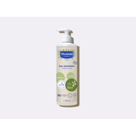 MUSTELA - Eau micellaire sans rinçage certifiée BIO 400ml