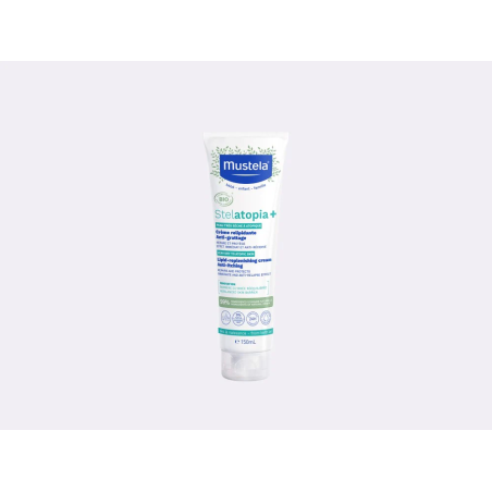 MUSTELA - STELATOPIA+ Crème relipidante anti-grattage certifiée Bio 150ml