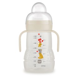 MAM - Biberon de Transition 220 ml - Bec souple antifuite silicone