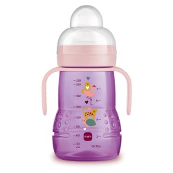 MAM - Biberon de Transition 220 ml - Bec souple antifuite silicone