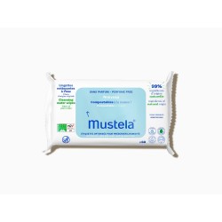 MUSTELA - Lingettes nettoyantes à l'eau compostables