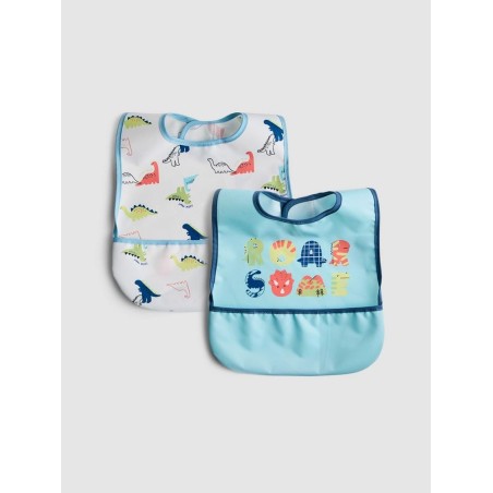 Primark - Lot de 2 bavoirs à motif dinosaures