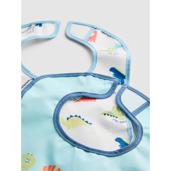 Primark - Lot de 2 bavoirs à motif dinosaures