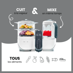 Babymoov - Pack batch cooking Nutribaby(+) & 3 Babybols 250mL Blanc