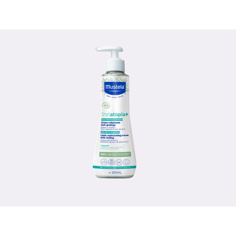 MUSTELA - Stelatopia+ Crème relipidante anti-grattage certifiée BIO 300ml