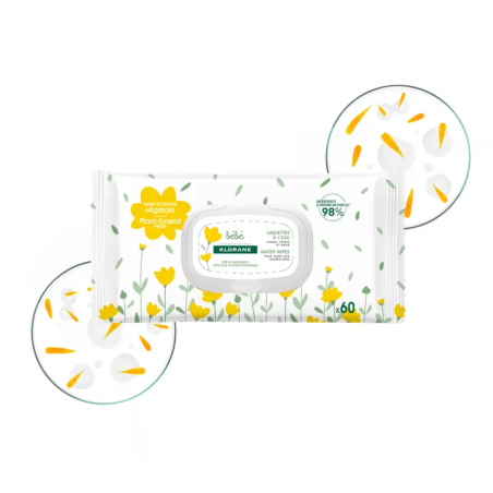 KLORANE - Lingettes nettoyantes à l'eau