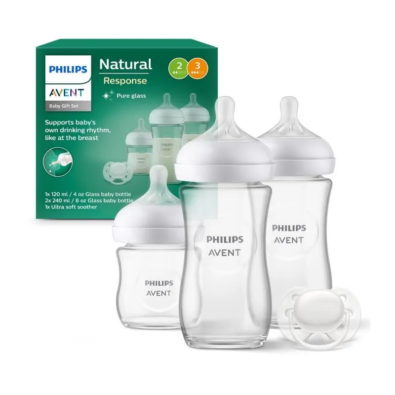 Philips AVENT - Coffret cadeau nouveau-né en verre 3.0