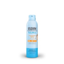 ISDIN - FOTOPROTECTOR PEDIATRICS - Spray Solaire Transparent Wet Skin SPF50 - Visage et Corps, 250ml