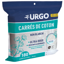 URGO - Carrés de coton non blanchi x180