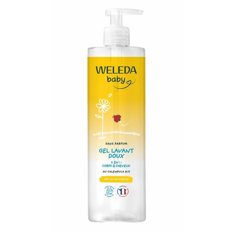 WELEDA - Gel lavant doux Calendula sans parfum