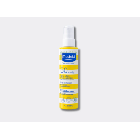 MUSTELA - Spray Solaire haute protection SPF 50 200 ml