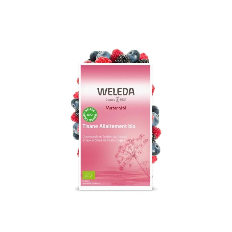 WELEDA - Tisane Allaitement Fruits Rouges Bio, 20 Sachets
